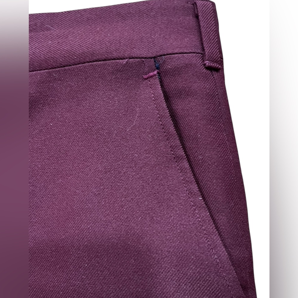Grandpa Lounge singer Maroon burgundy vintage polyester slacks - Picture 2 of 9
